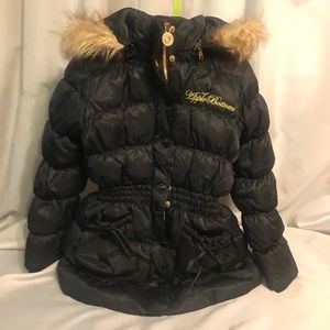 Girls Sz S Down and Feather winter coat